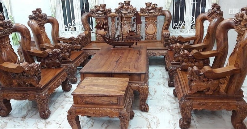 Bàn ghế đồng kỵ tay 14