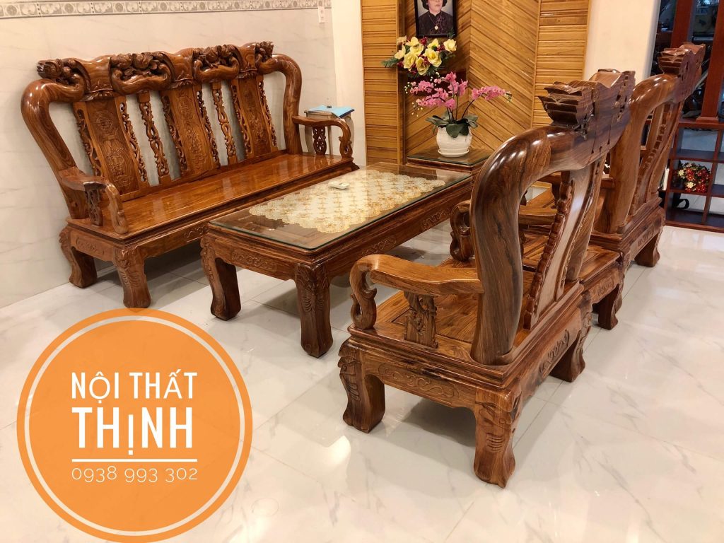 Bàn ghế gỗ hương vân