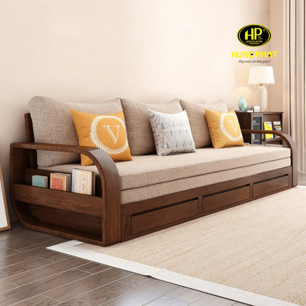 Bàn ghế sofa gỗ phòng khách hiện đại