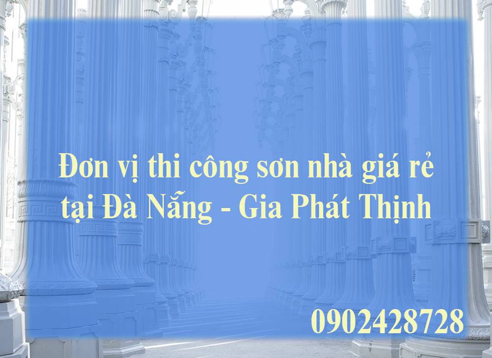 Bảng giá thi công sơn nước đà nẵng