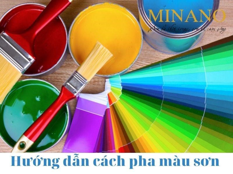 Bảng pha màu sơn nước