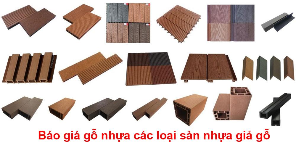 Báo giá sàn nhựa giả gỗ ngoài trời