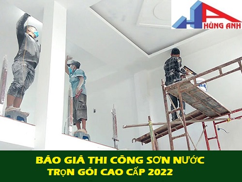 Báo giá thi công sơn nước hùng anh