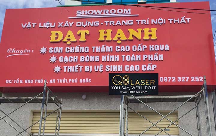 Biển quảng cáo vật liệu xây dựng