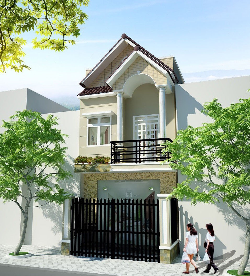 Mẫu nhà đẹp 2 tầng 5x20