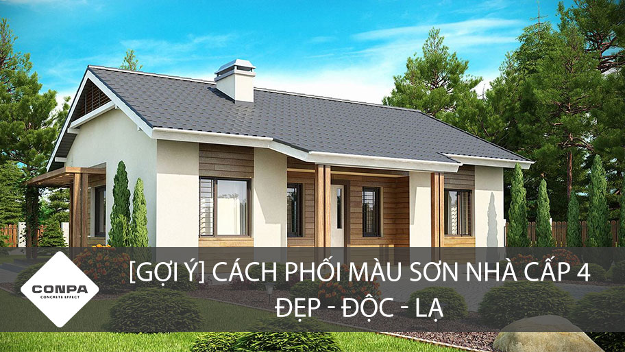 Màu sơn nhà cấp 4 đẹp 2021