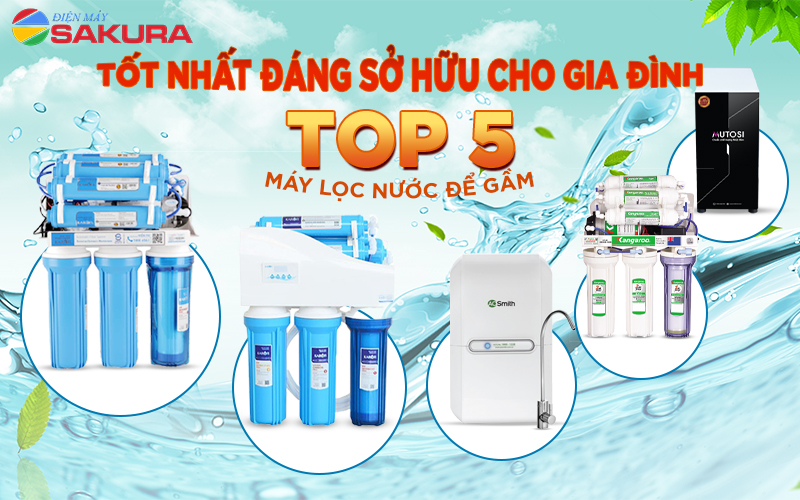 Máy lọc nước để gầm tủ bếp