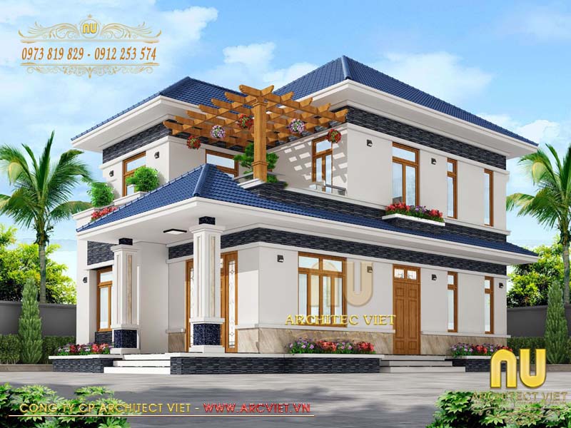 Nhà đẹp hình vuông 8x8