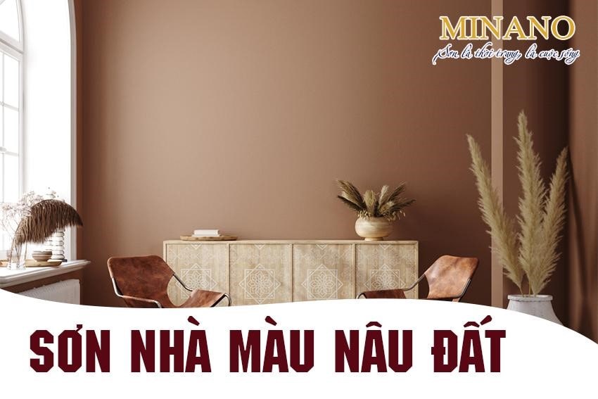 Sơn nước màu nâu đất