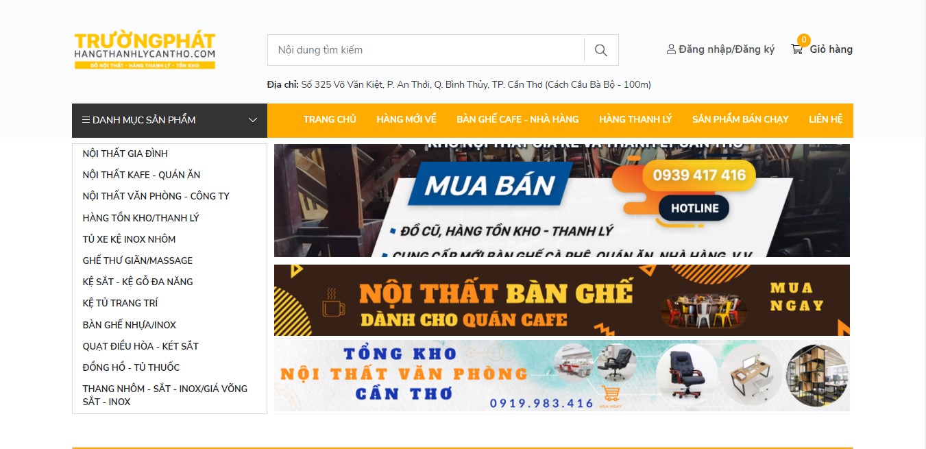 Thanh lý bàn ghế cũ tại cần thơ