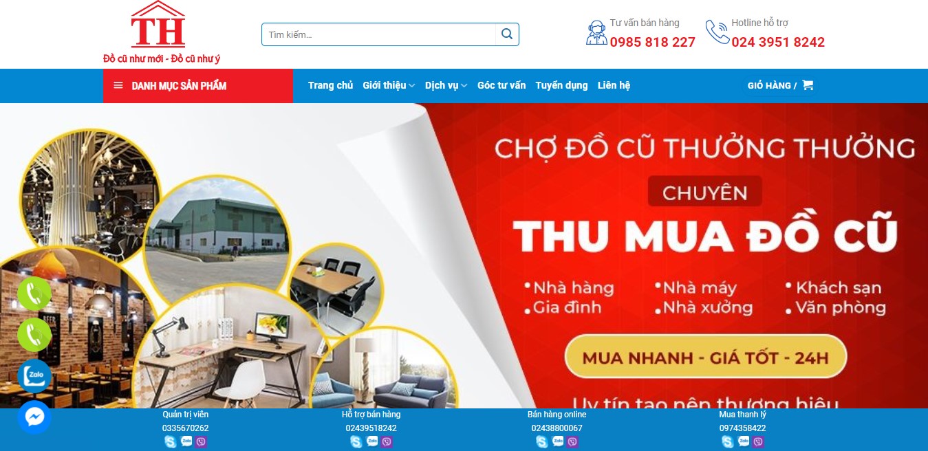 Thanh lý bàn ghế cũ tại hà nội