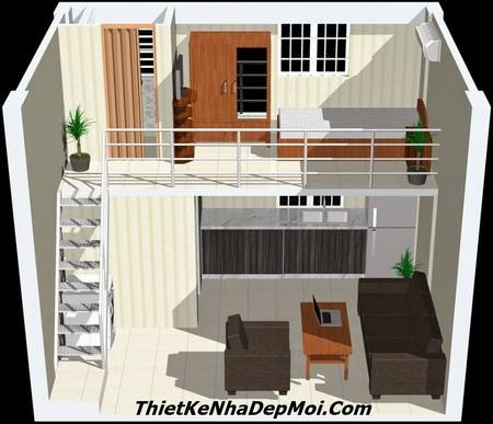 Thiết kế nhà nhỏ đẹp 40m2