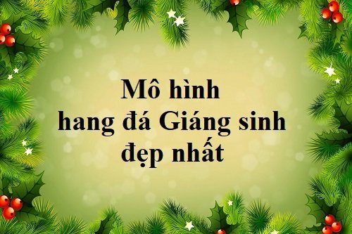 Trang trí hang đá nhỏ