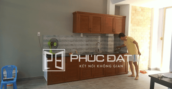 Tủ bếp nhôm phucdatdoor